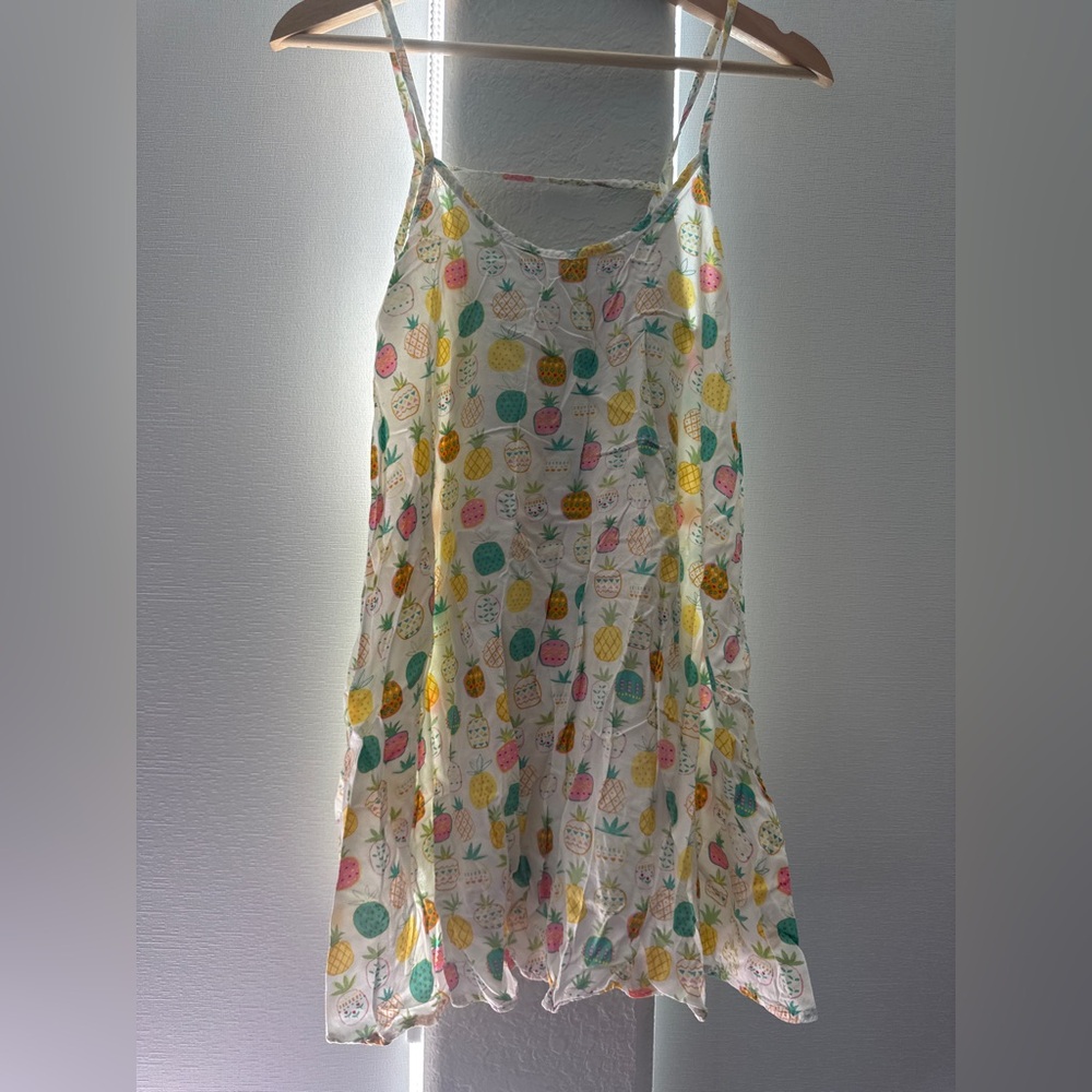 Natural Life Pineapple mini slip dress or coverup Sz S | EUC bought in Hawaii